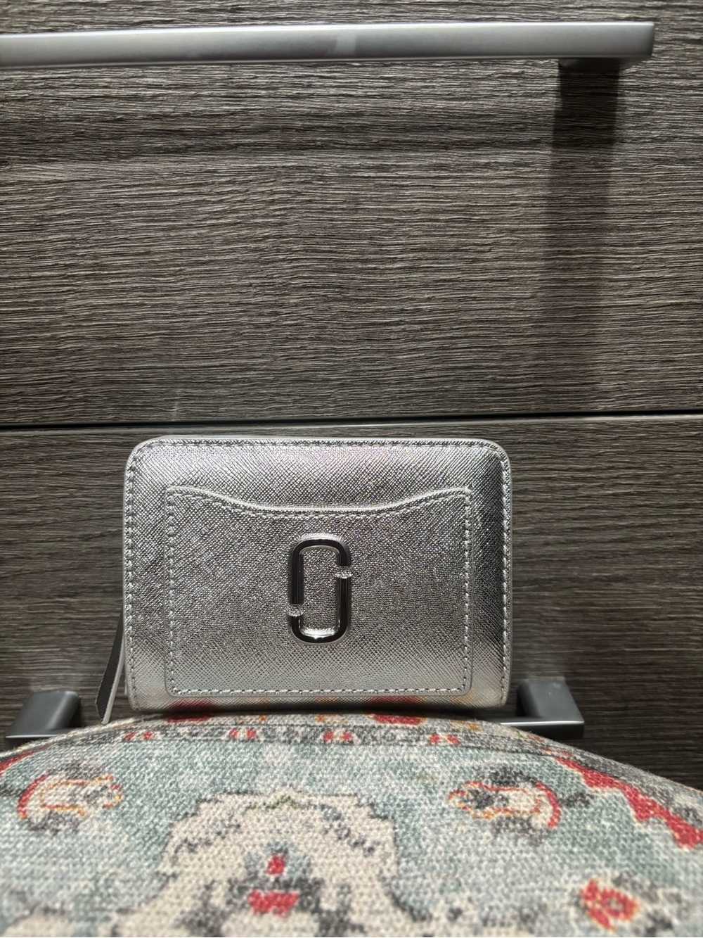 Marc Jacobs Silver Snapshot Wallet